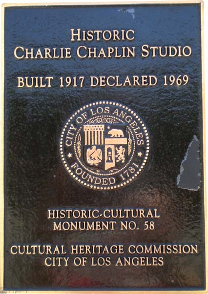 Charlie Chaplin Plaque