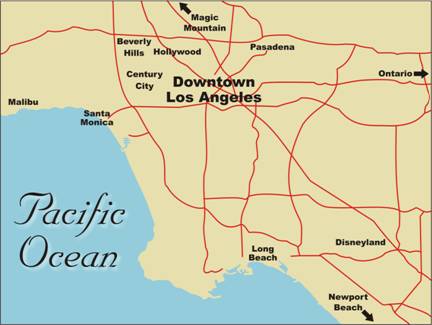 freeway map of los angeles